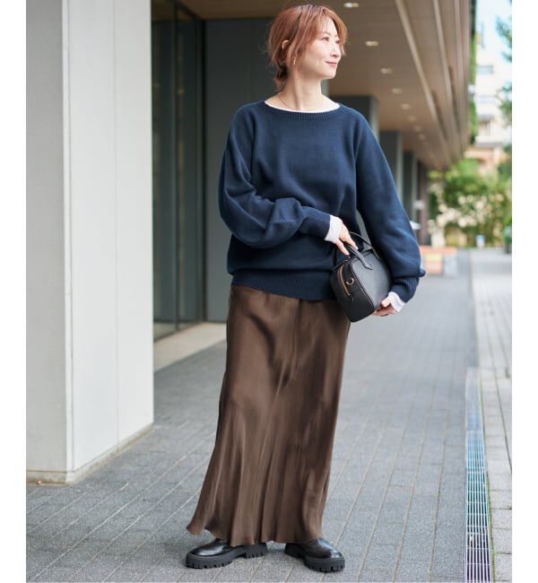 Spick and Span「《26SS 新作 / 予約》 ニュアンスコクーンバルキーニット」|ニット・セーター|