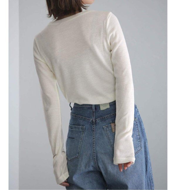  「《追加》【洗える】ウールテレコクルーネックカットソー」|Tシャツ・カットソー|