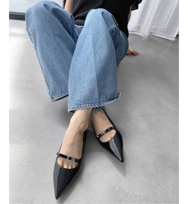  「ポインテッドストラップリボンフラット」|その他|