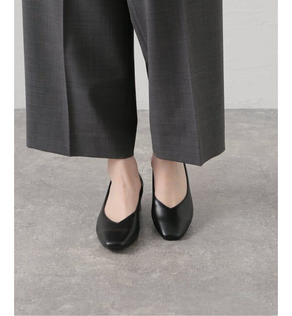  「《追加》4cmスクエアVカットパンプス」|パンプス|