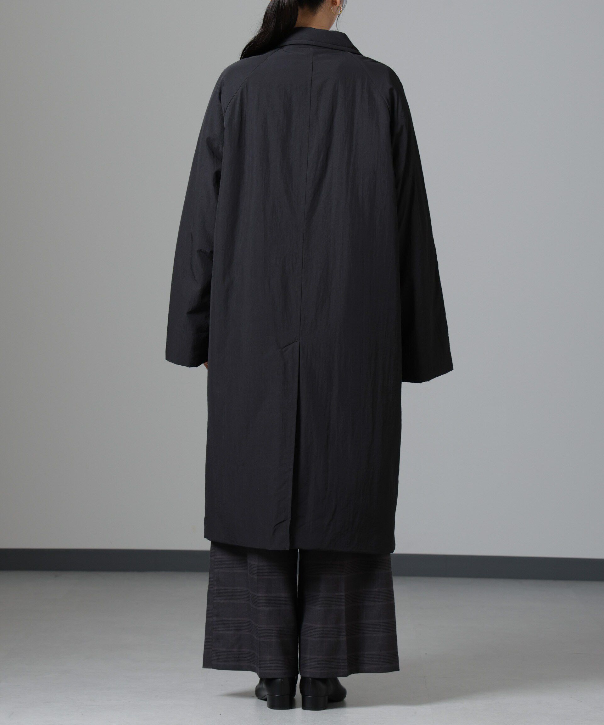 nano･universe「撥水加工・機能中綿 Wボタンラグランロングコート」|その他|