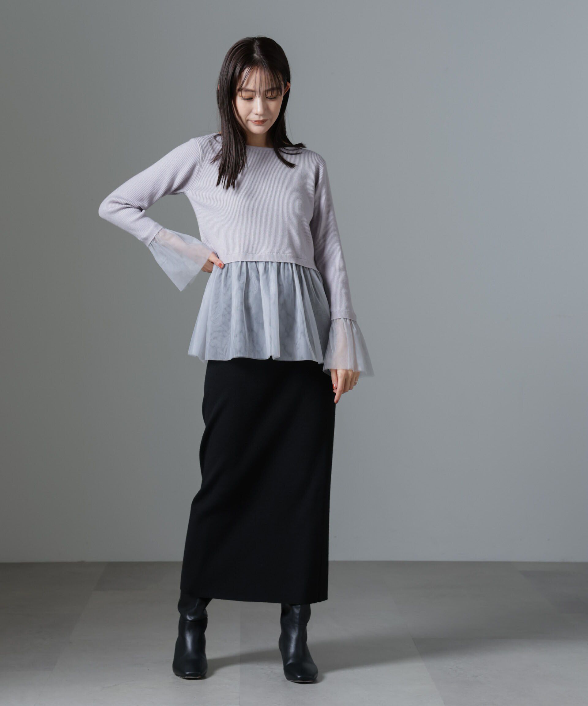 nano･universe「シアーチュールコンビリブニット」|ニット・セーター|