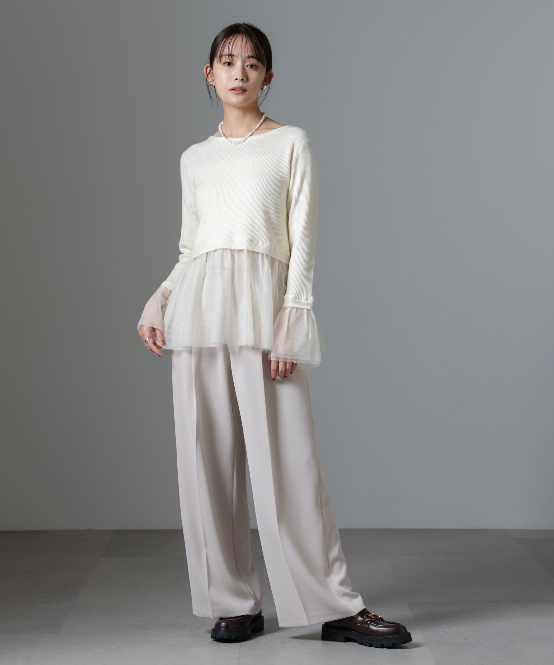 nano･universe「シアーチュールコンビリブニット」|ニット・セーター|