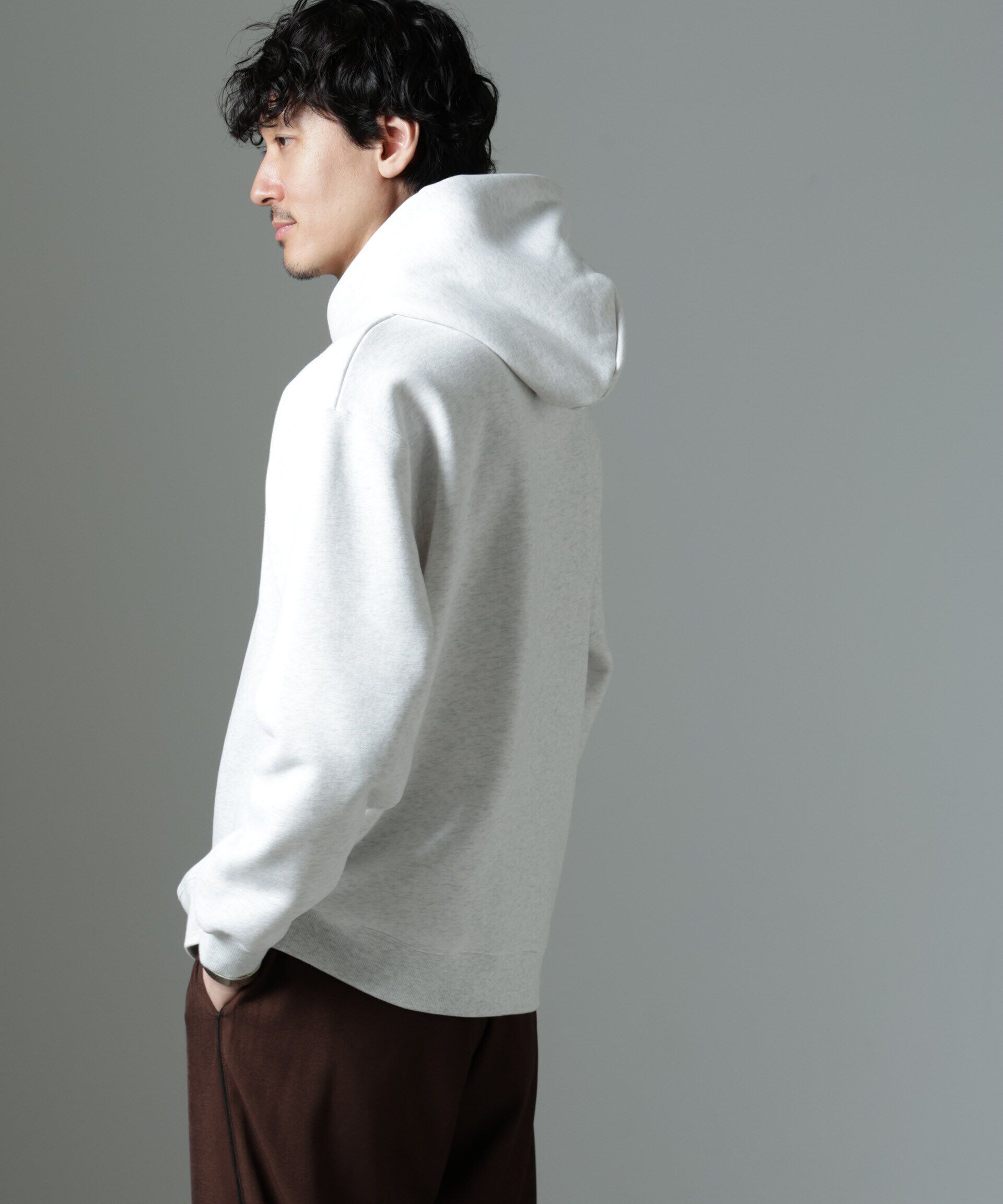 nano･universe「ナノベア 裏起毛フーディー 長袖 2」|Tシャツ・カットソー|