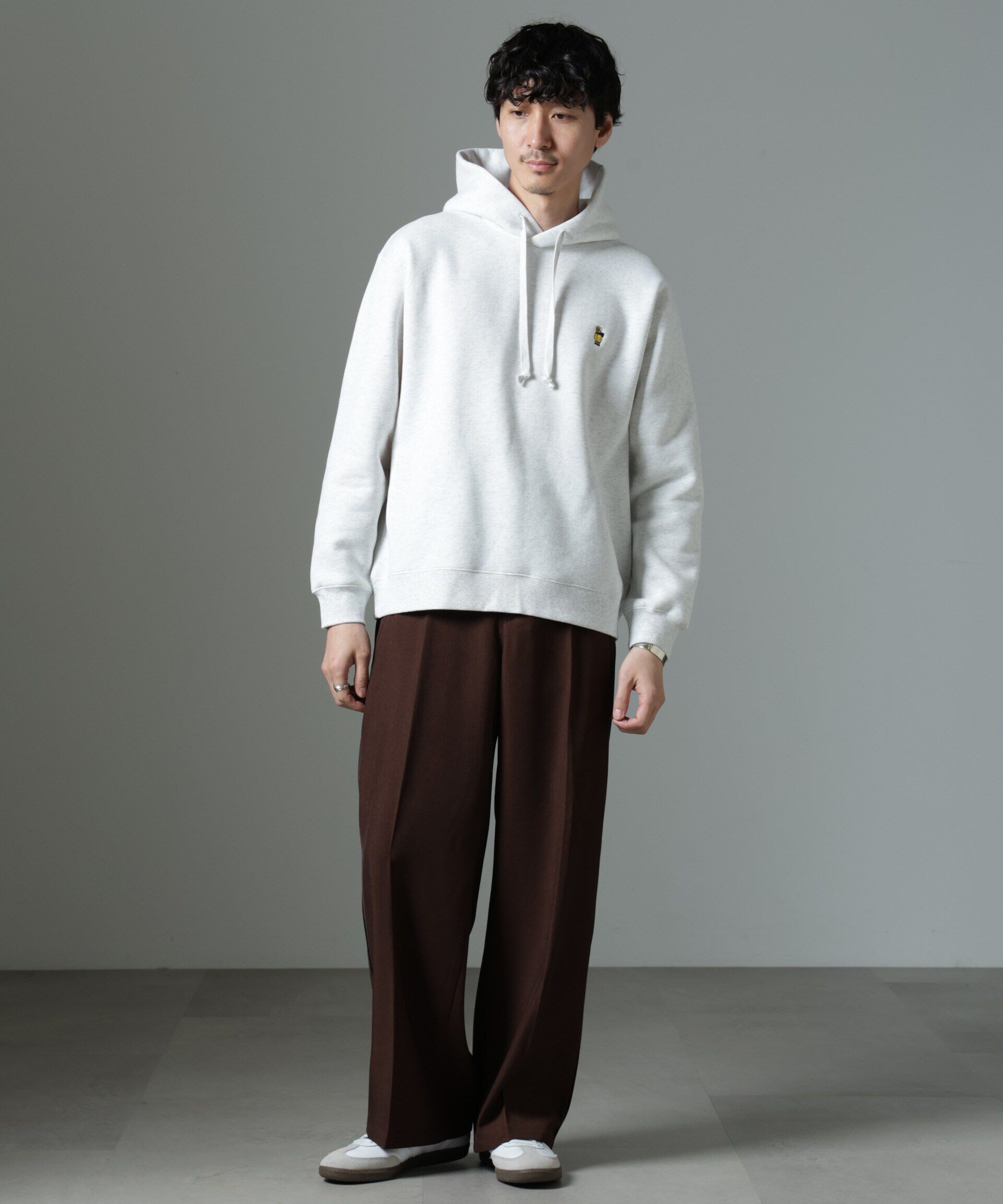 nano･universe「ナノベア 裏起毛フーディー 長袖 2」|Tシャツ・カットソー|