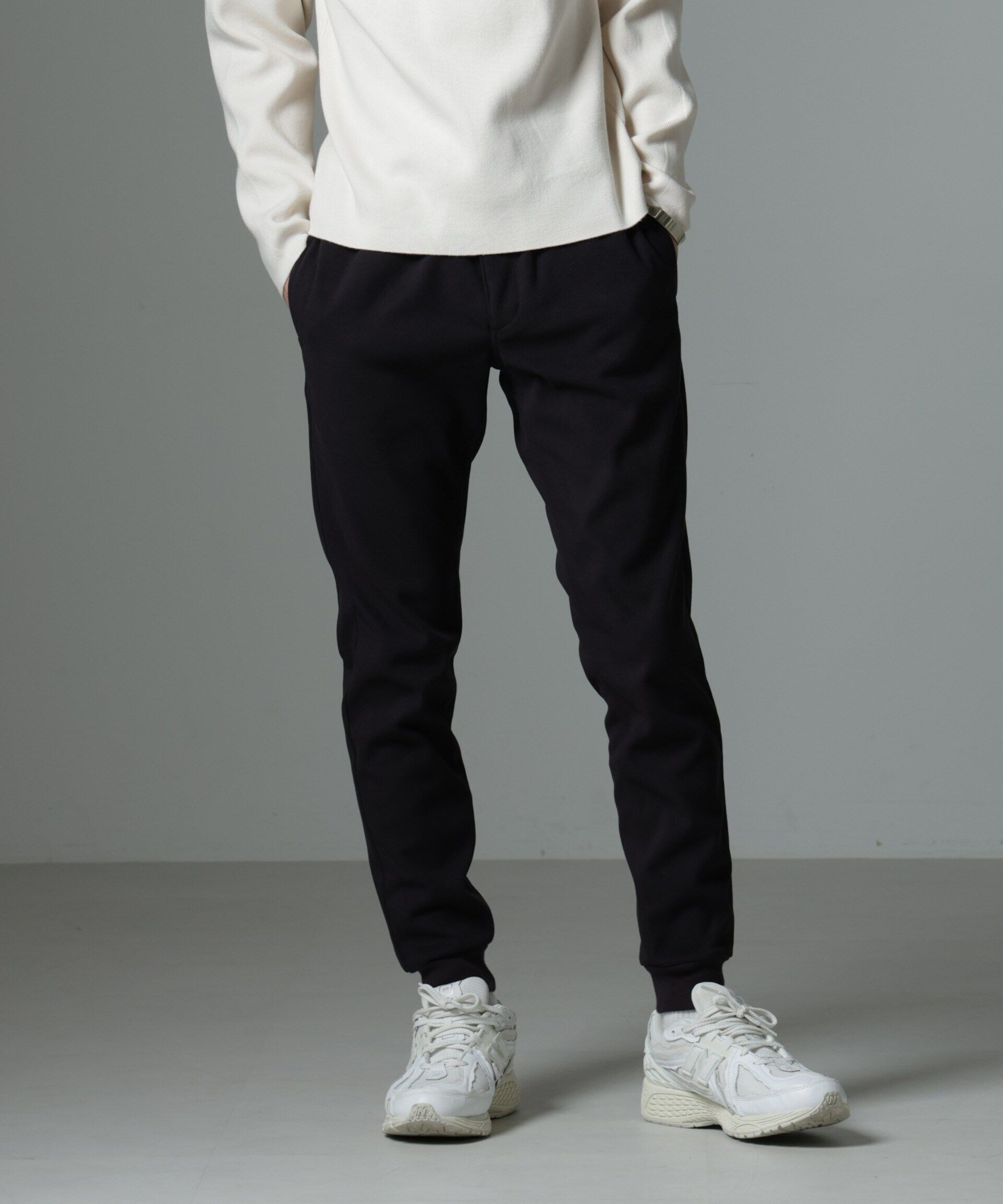 nano･universe「「MC」coveross(R)TECH WARM 裏起毛ツイル ジョガーパンツ」|チノ|