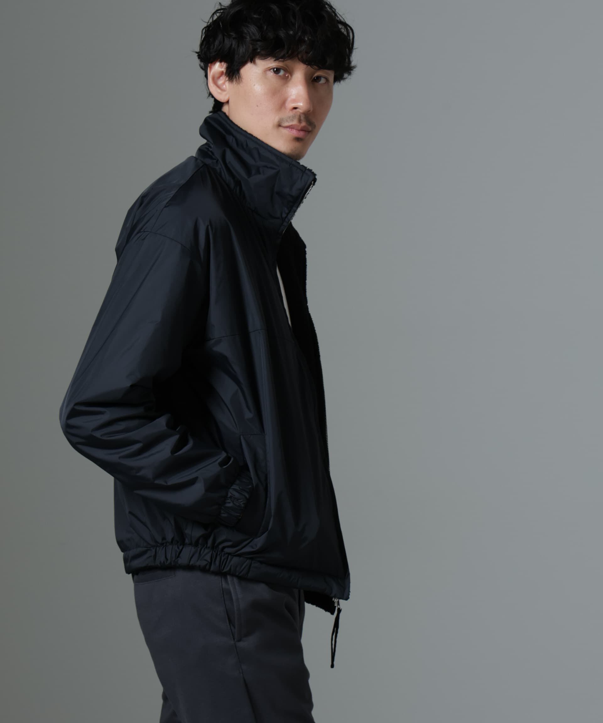 nano･universe「｢MC｣coveross(R)TECH WARM リバーシブル スタンドブルゾン」|ブルゾン・スタジャン|