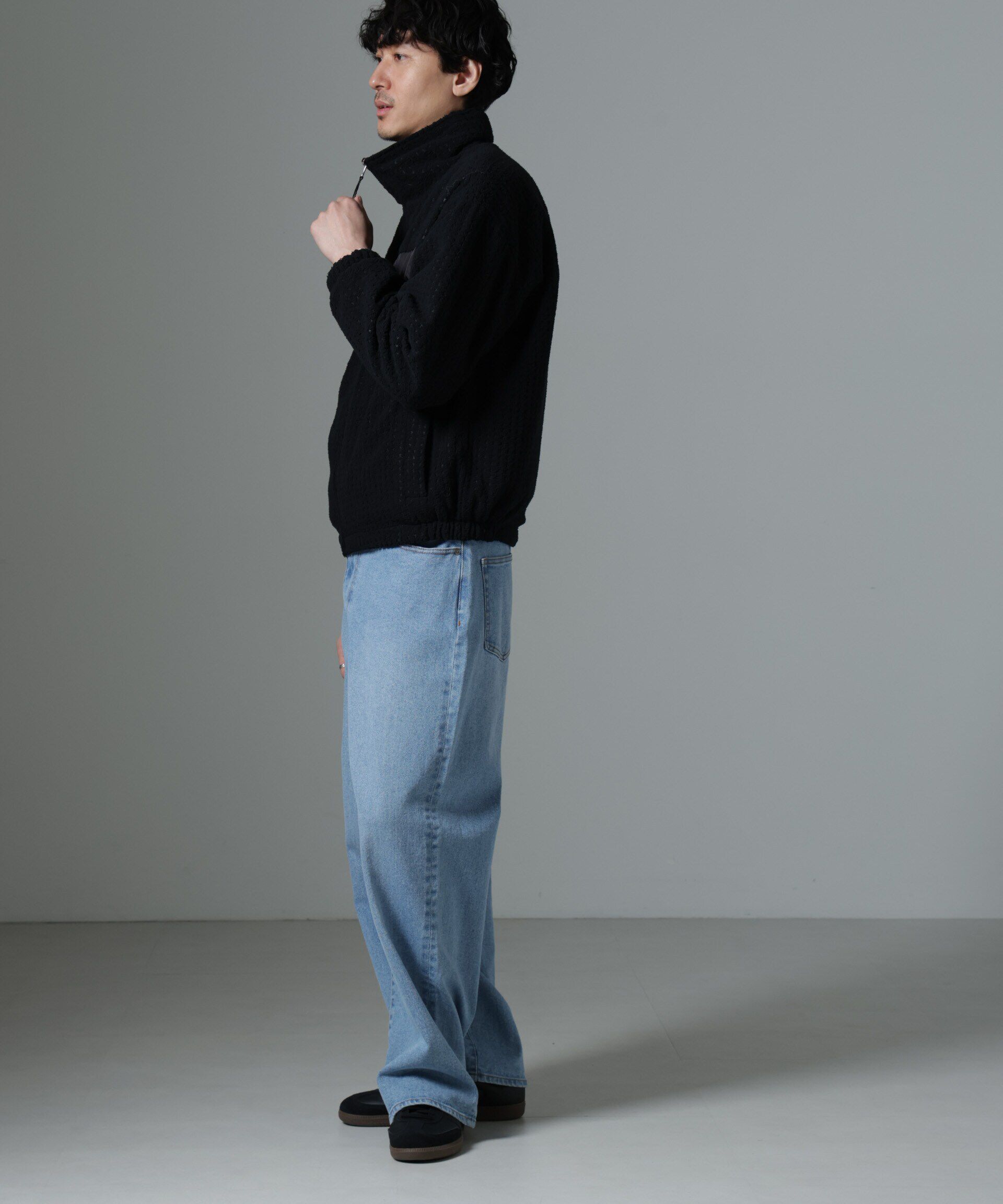 nano･universe「｢MC｣coveross(R)TECH WARM リバーシブル スタンドブルゾン」|ブルゾン・スタジャン|