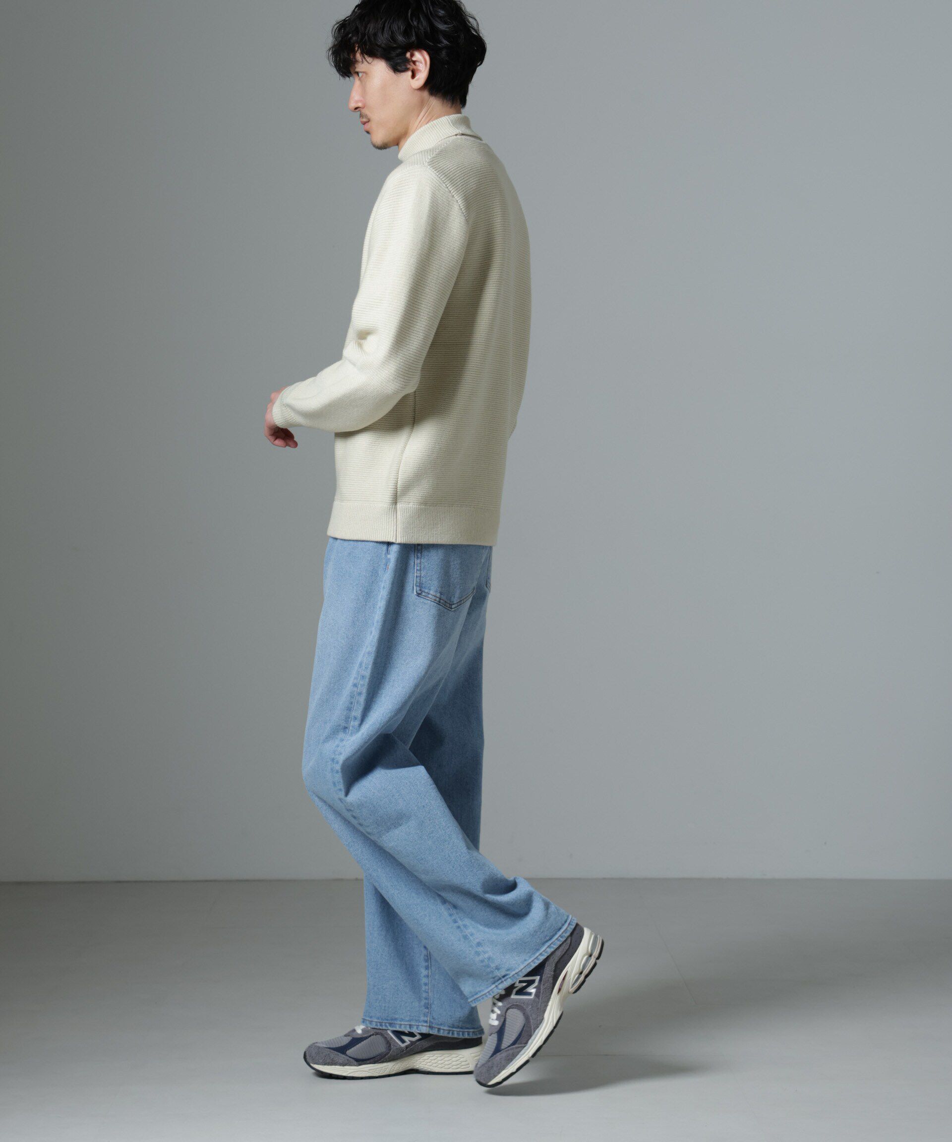 nano･universe「MIXガーターニット」|ニット・セーター|