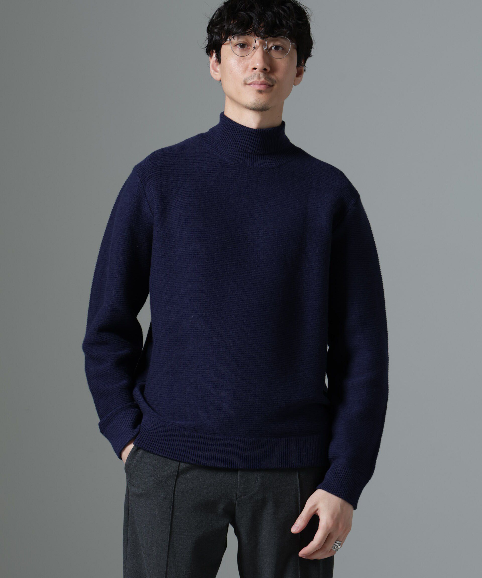 nano･universe「MIXガーターニット」|ニット・セーター|