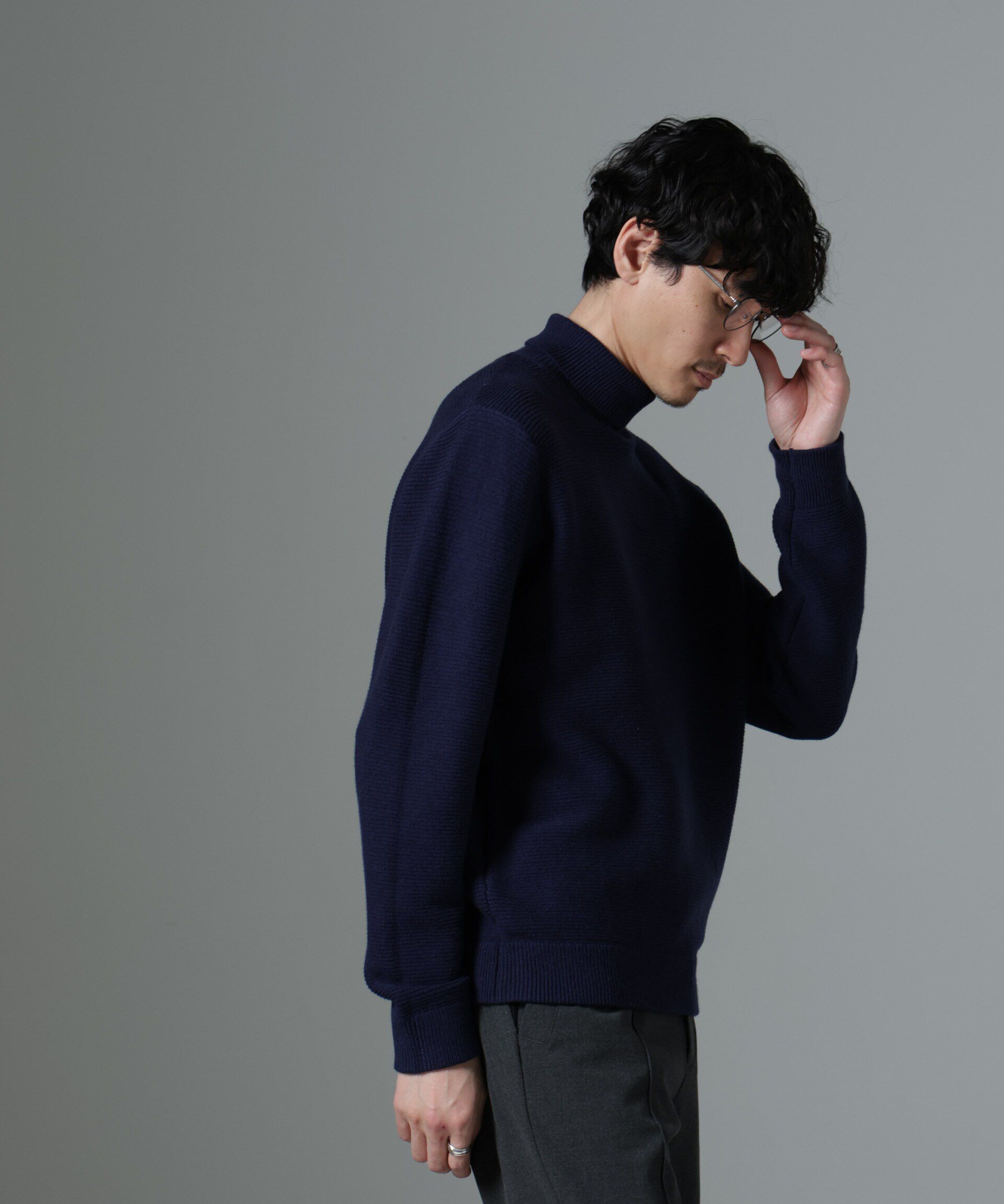 nano･universe「MIXガーターニット」|ニット・セーター|