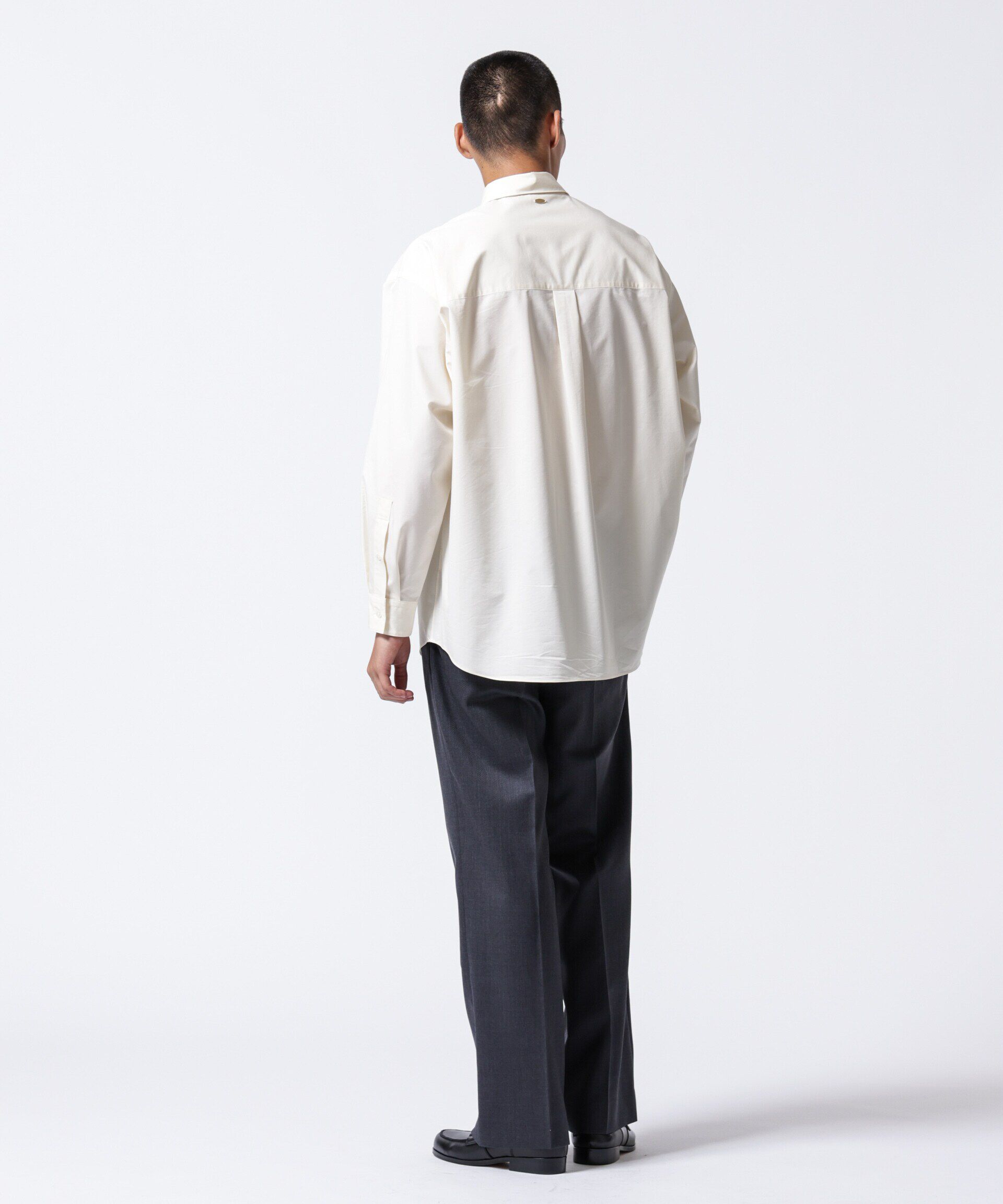 nano･universe「「ASSEMBLANC」タイニーカラーオーバーサイズシャツ」|シャツ・ブラウス|