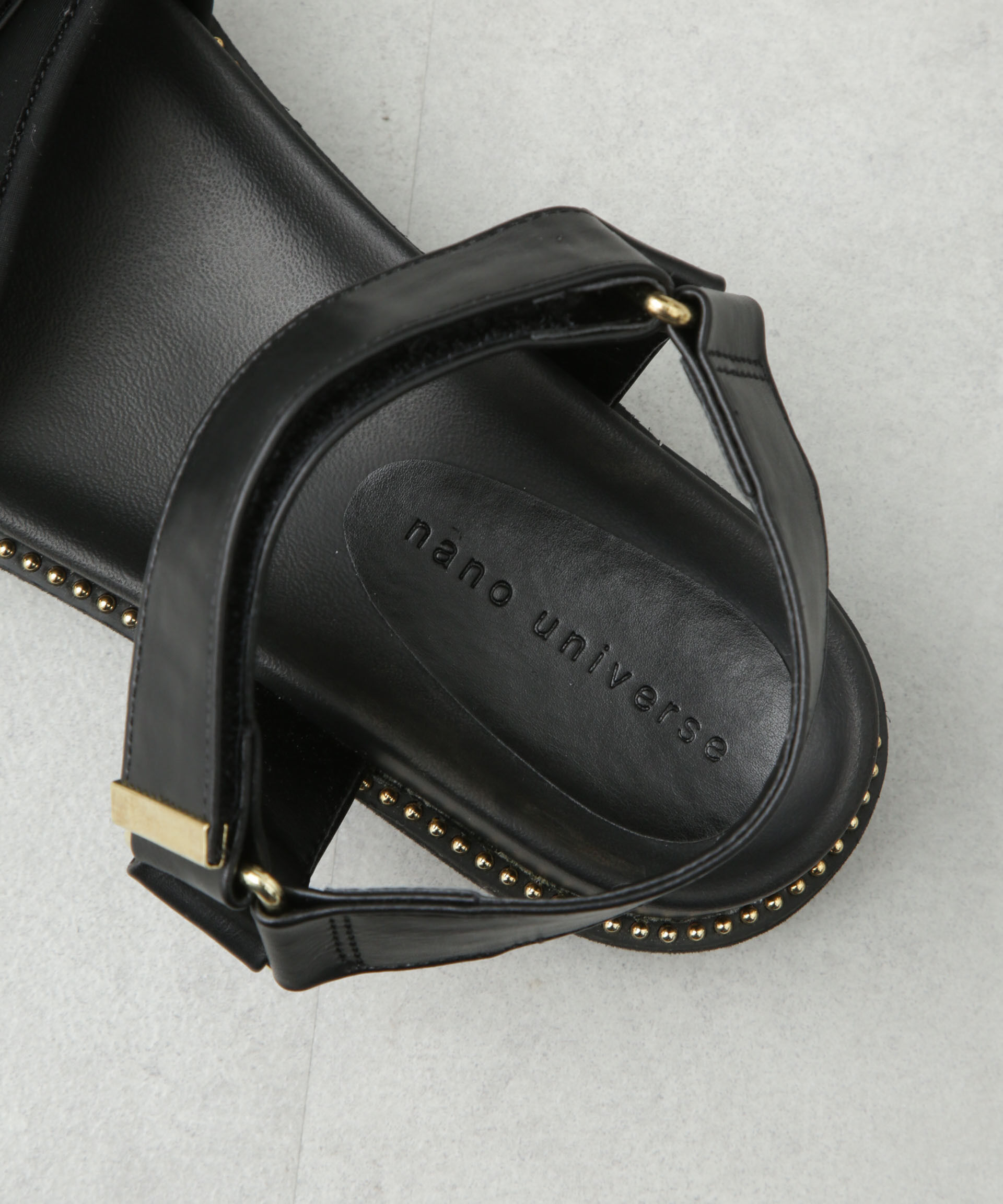 nano･universe「ベルトプラットフォームサンダル」|ビジネス・ドレスシューズ|