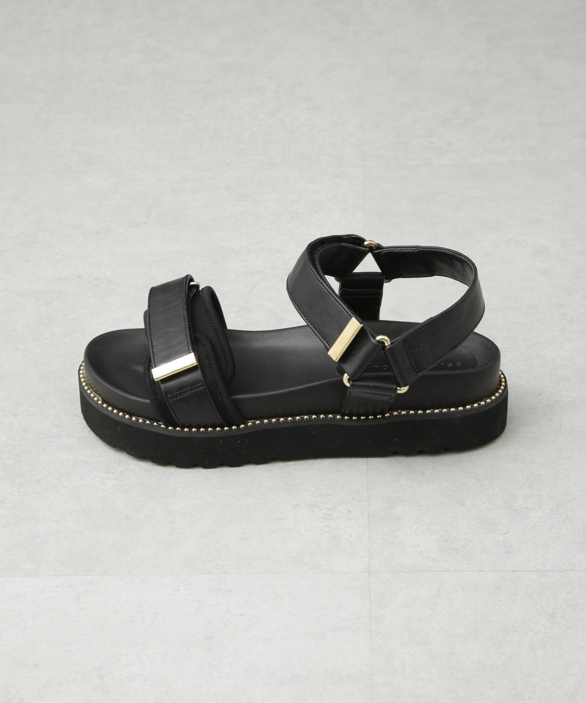 nano･universe「ベルトプラットフォームサンダル」|ビジネス・ドレスシューズ|