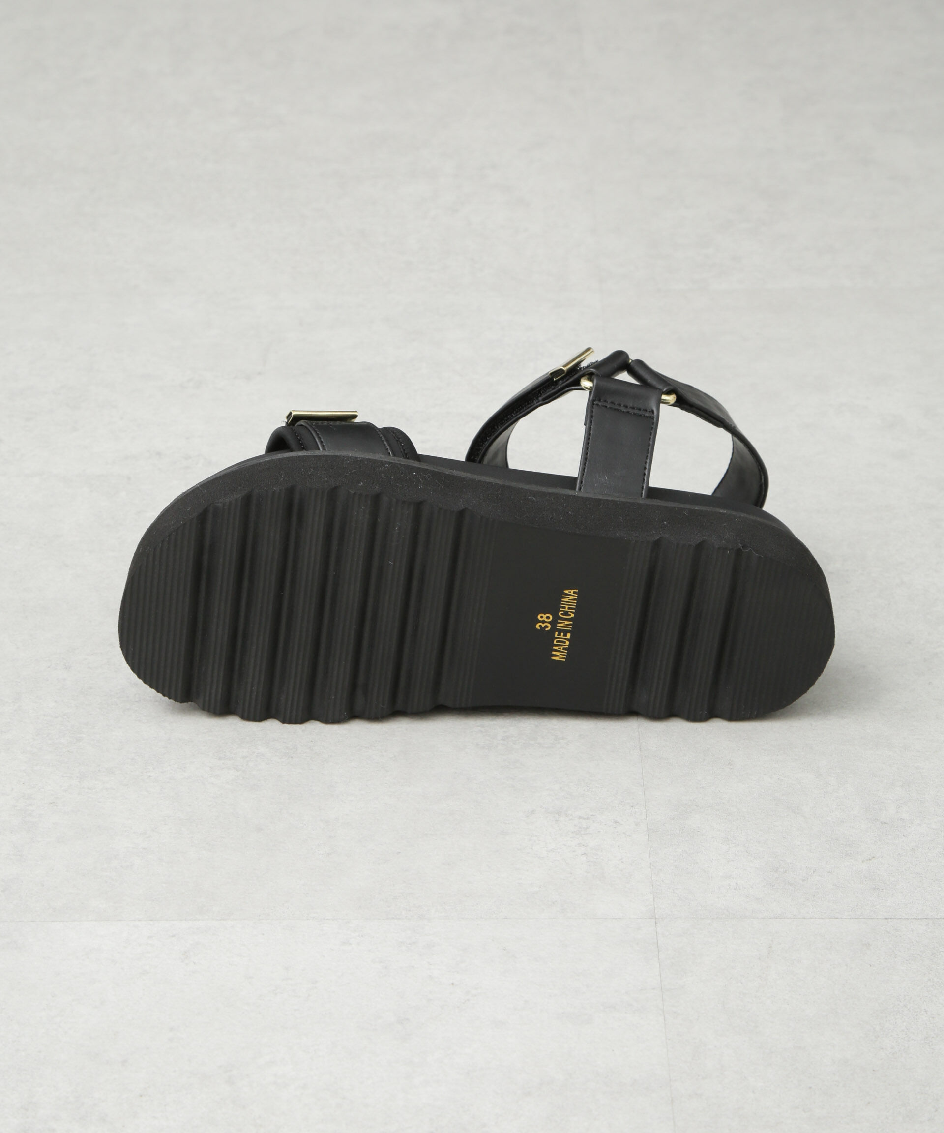 nano･universe「ベルトプラットフォームサンダル」|ビジネス・ドレスシューズ|