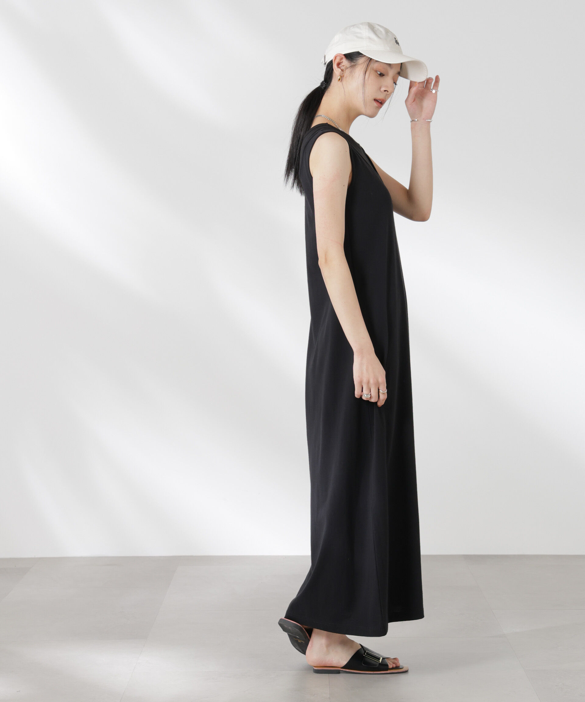 nano･universe「カップ付きアシメタンクレイヤードワンピース」|ワンピース|