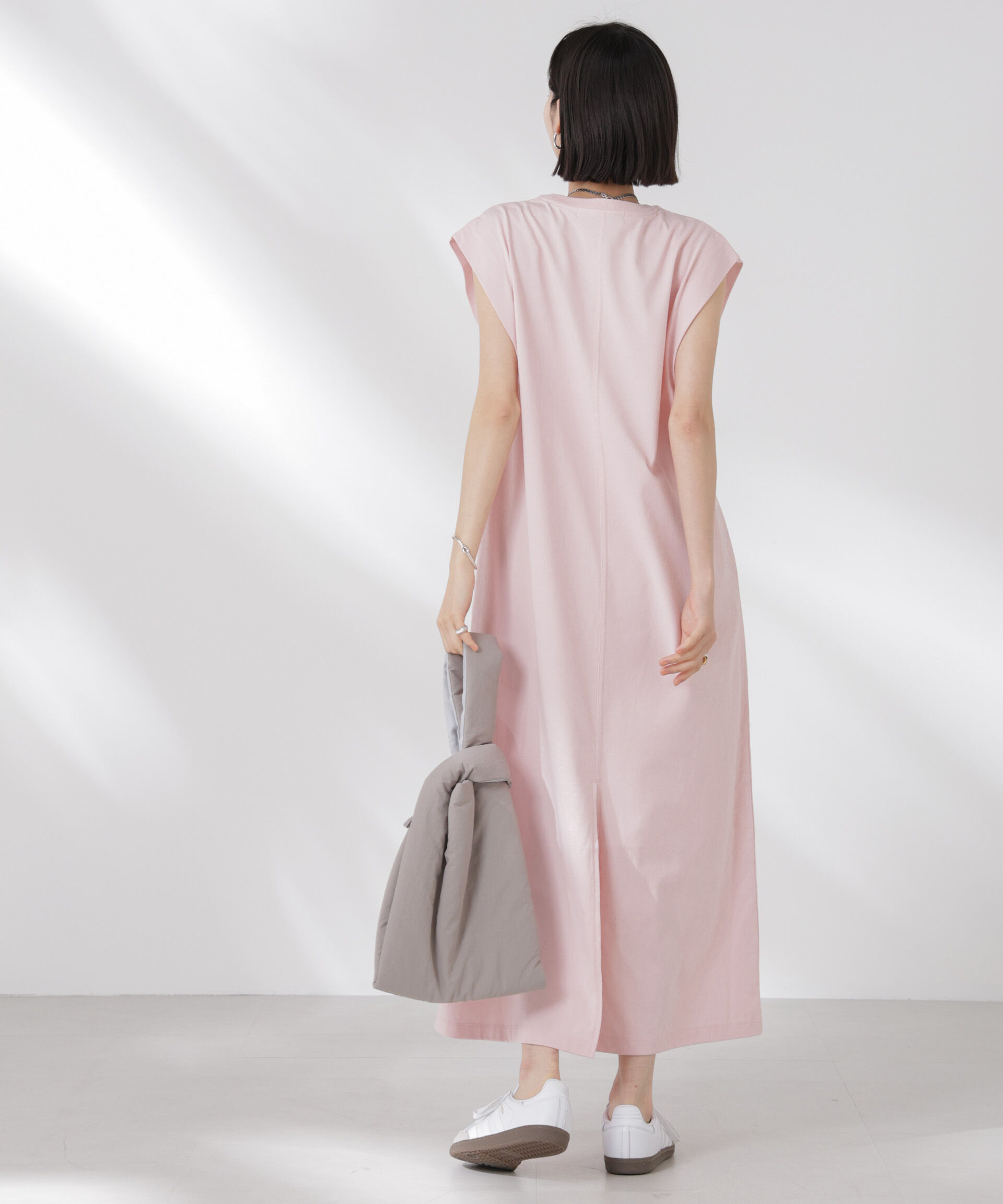 nano･universe「STORATECH 機能素材タックスリーブカットワンピース」|ワンピース|