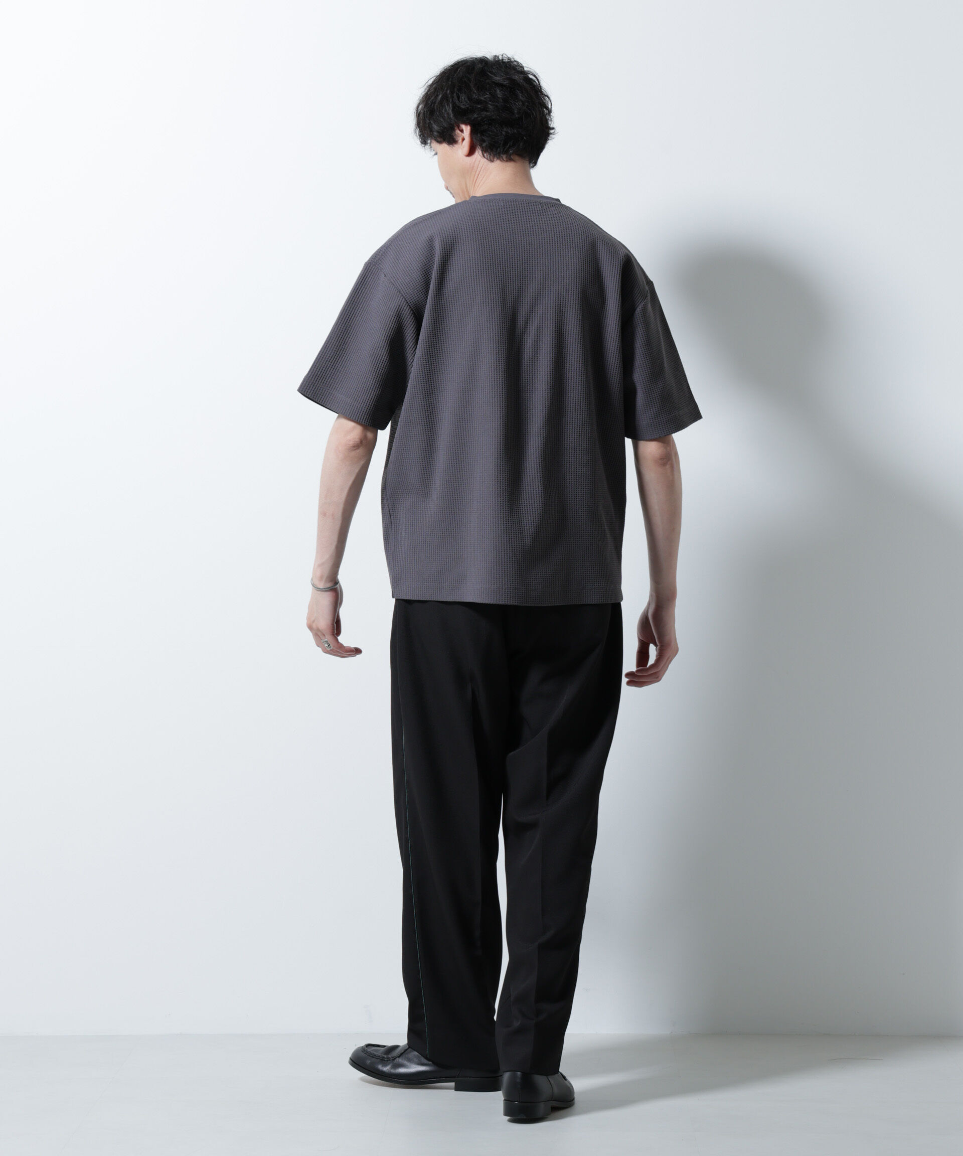 nano･universe「ドライソフトワッフルTシャツ 半袖」|Tシャツ・カットソー|