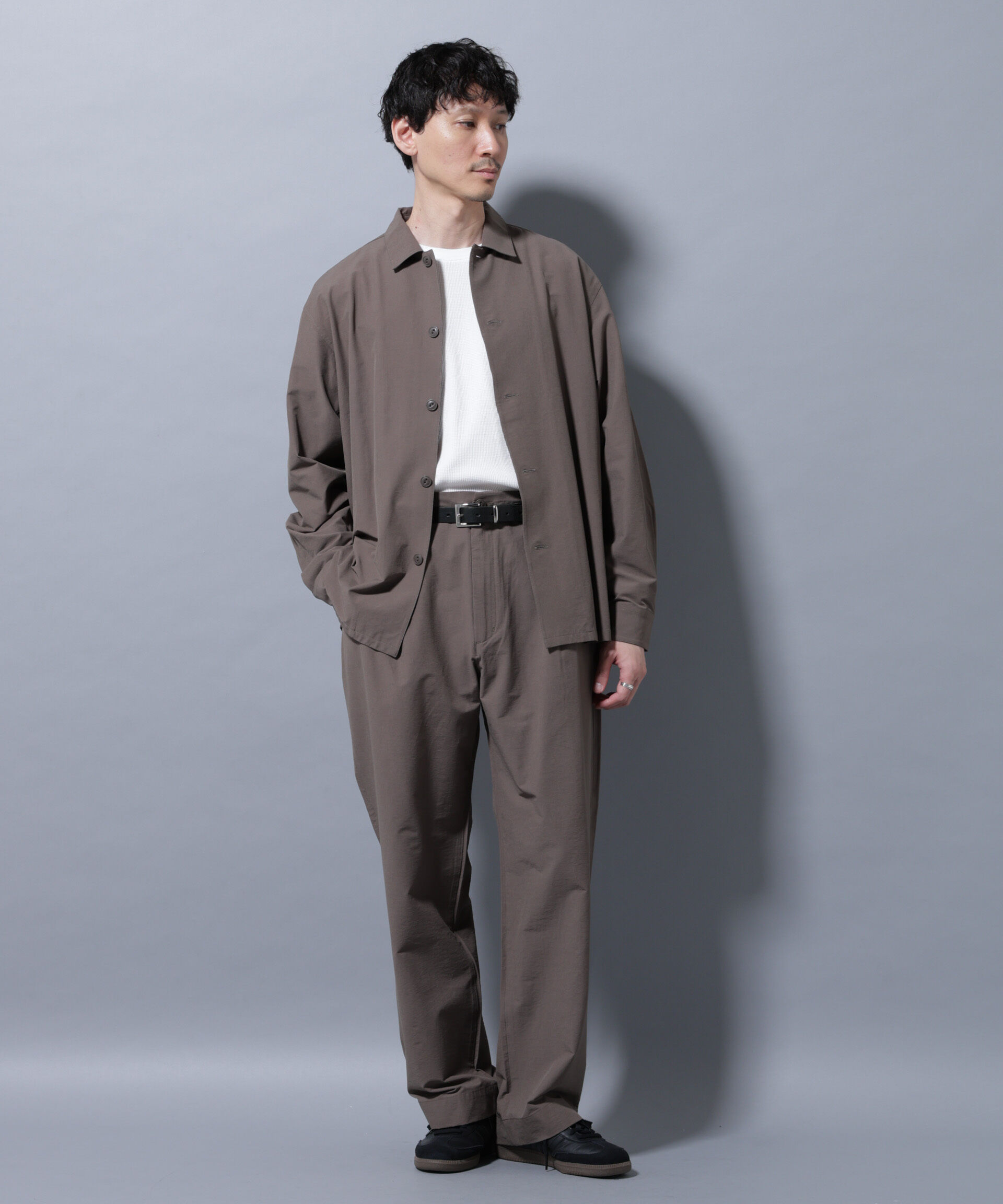 nano･universe「ストレッチワイドシャツブルゾン(セットアップ可)」|シャツ・ブラウス|