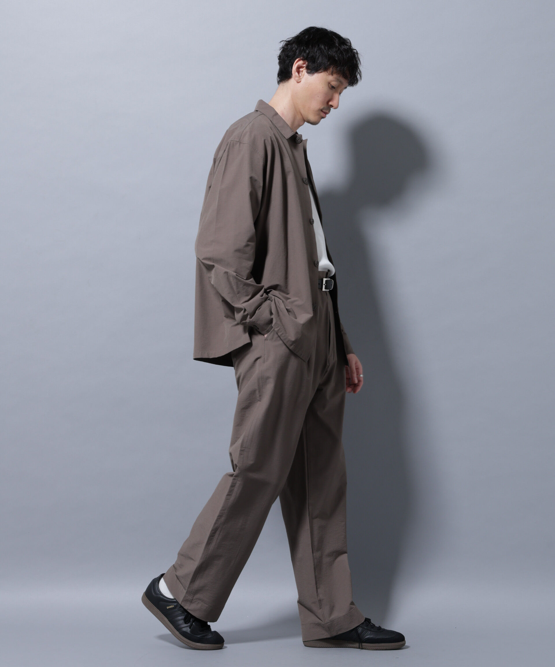 nano･universe「ストレッチワイドシャツブルゾン(セットアップ可)」|シャツ・ブラウス|