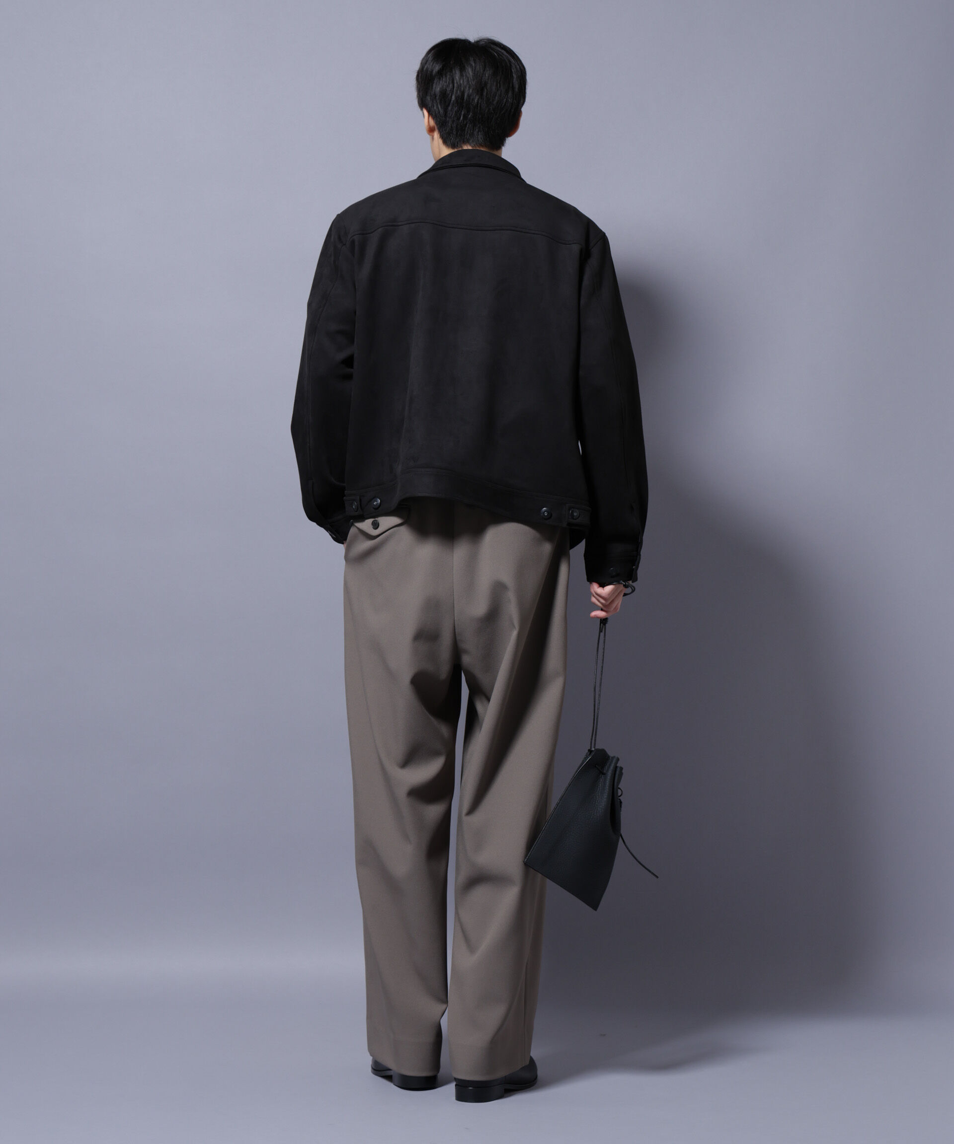 nano･universe「フェイクスエードブルゾン」|ブルゾン・スタジャン|