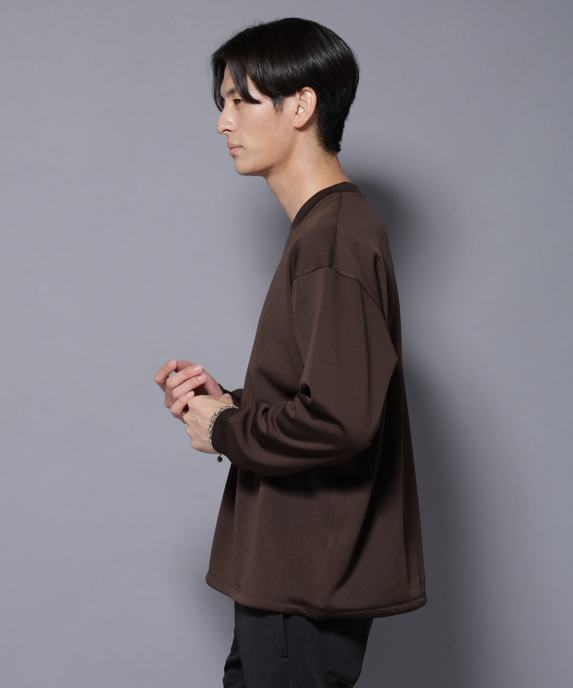 nano･universe「｢MC｣coveross(R)  フリースボンディングクルーネック」|Tシャツ・カットソー|