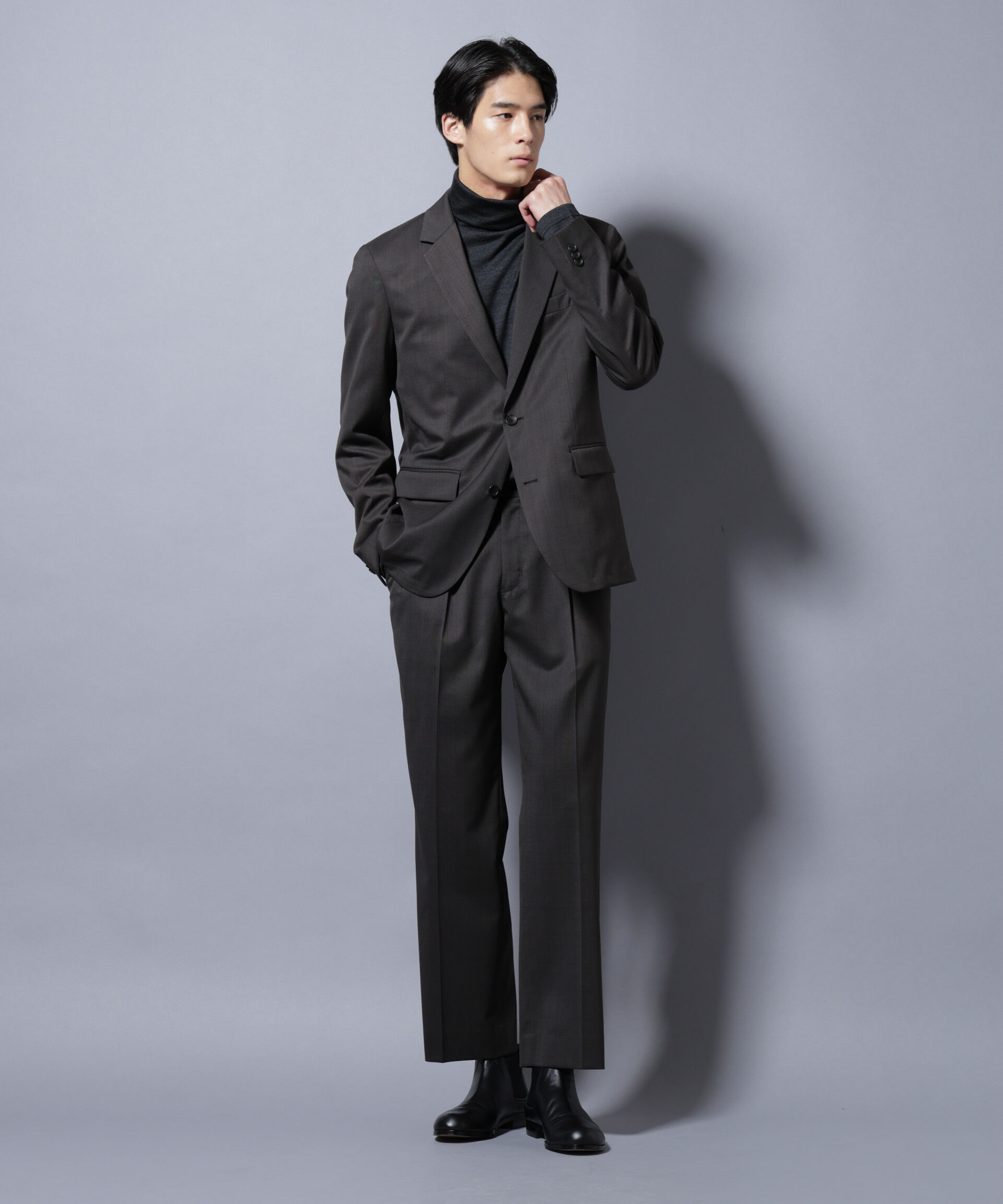 nano･universe「「Damerino Select」RENU(R)T/Wシャドーチェックパンツ（セットアップ可)」|スーツ|