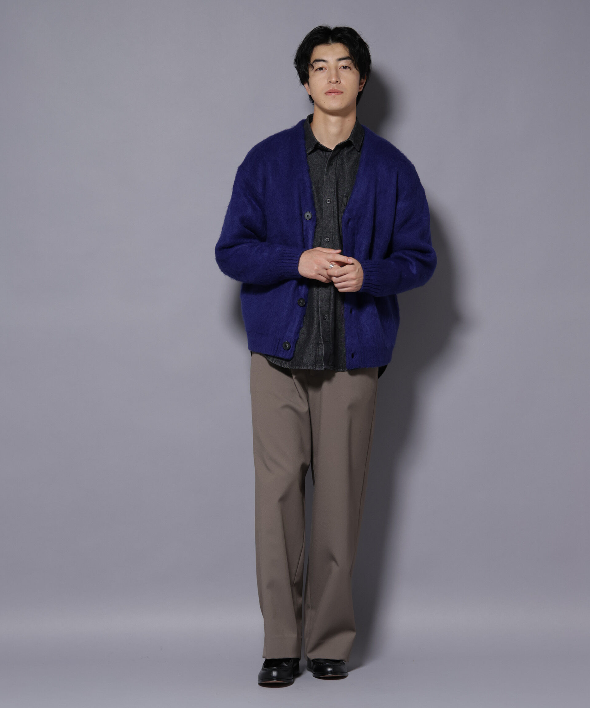 nano･universe「モヘヤライクニットカーディガン」|ニット・セーター|