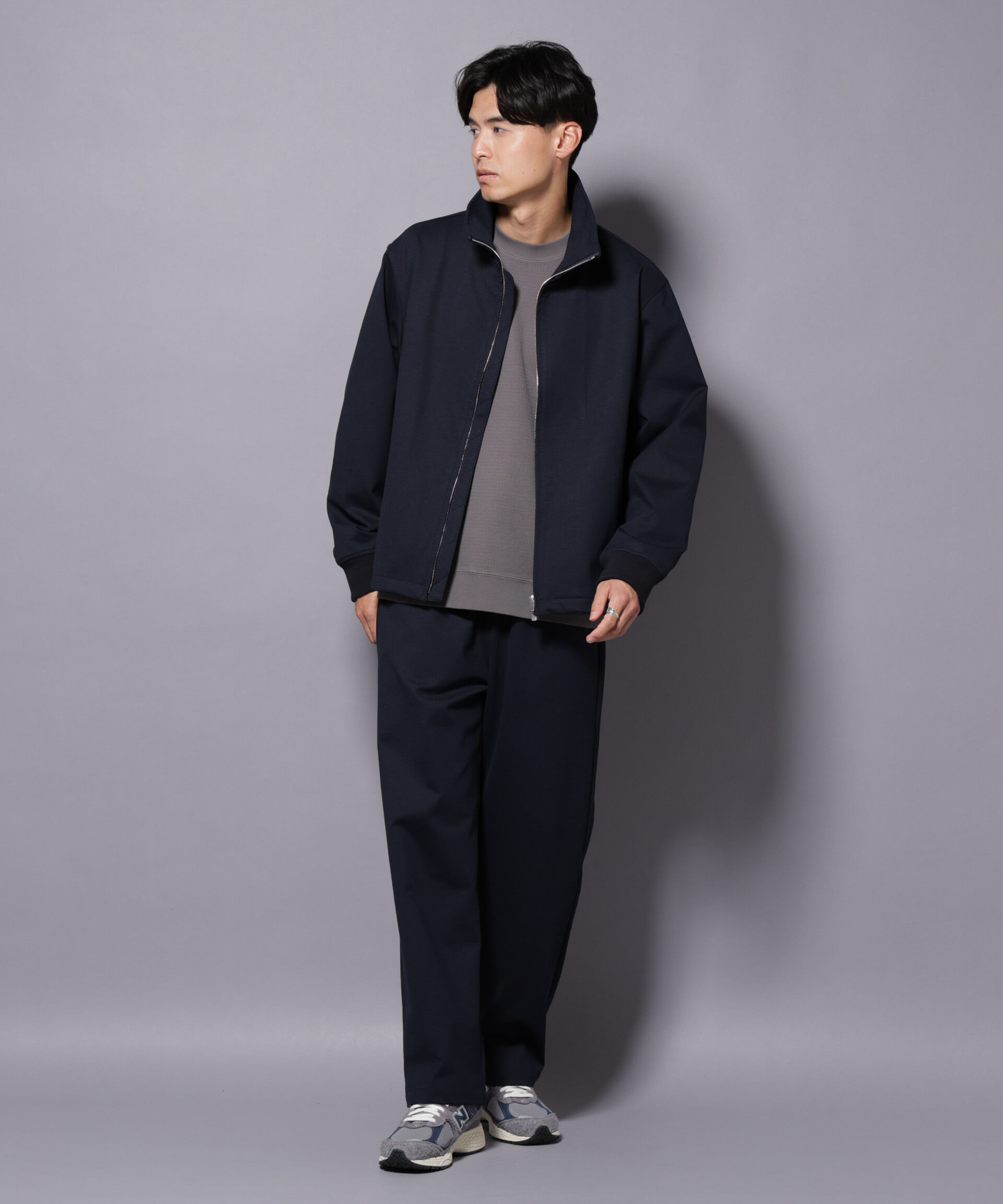 nano･universe「DELEGANTE TECH+ バルーンブルゾン」|ブルゾン・スタジャン|