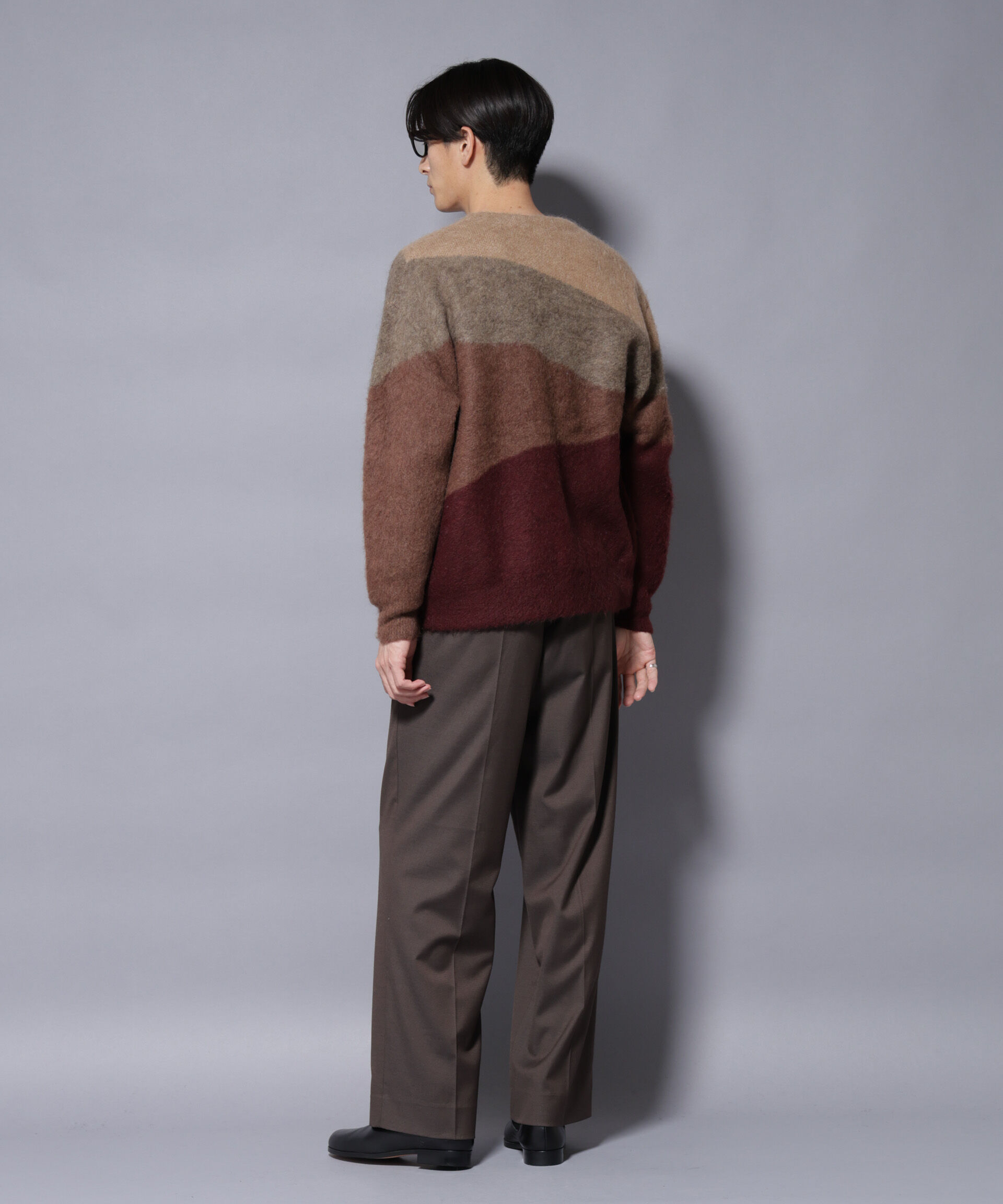 nano･universe「｢COFIL｣ SCIARADA モヘヤ混 ランドスケープニットカーディガン」|ニット・セーター|