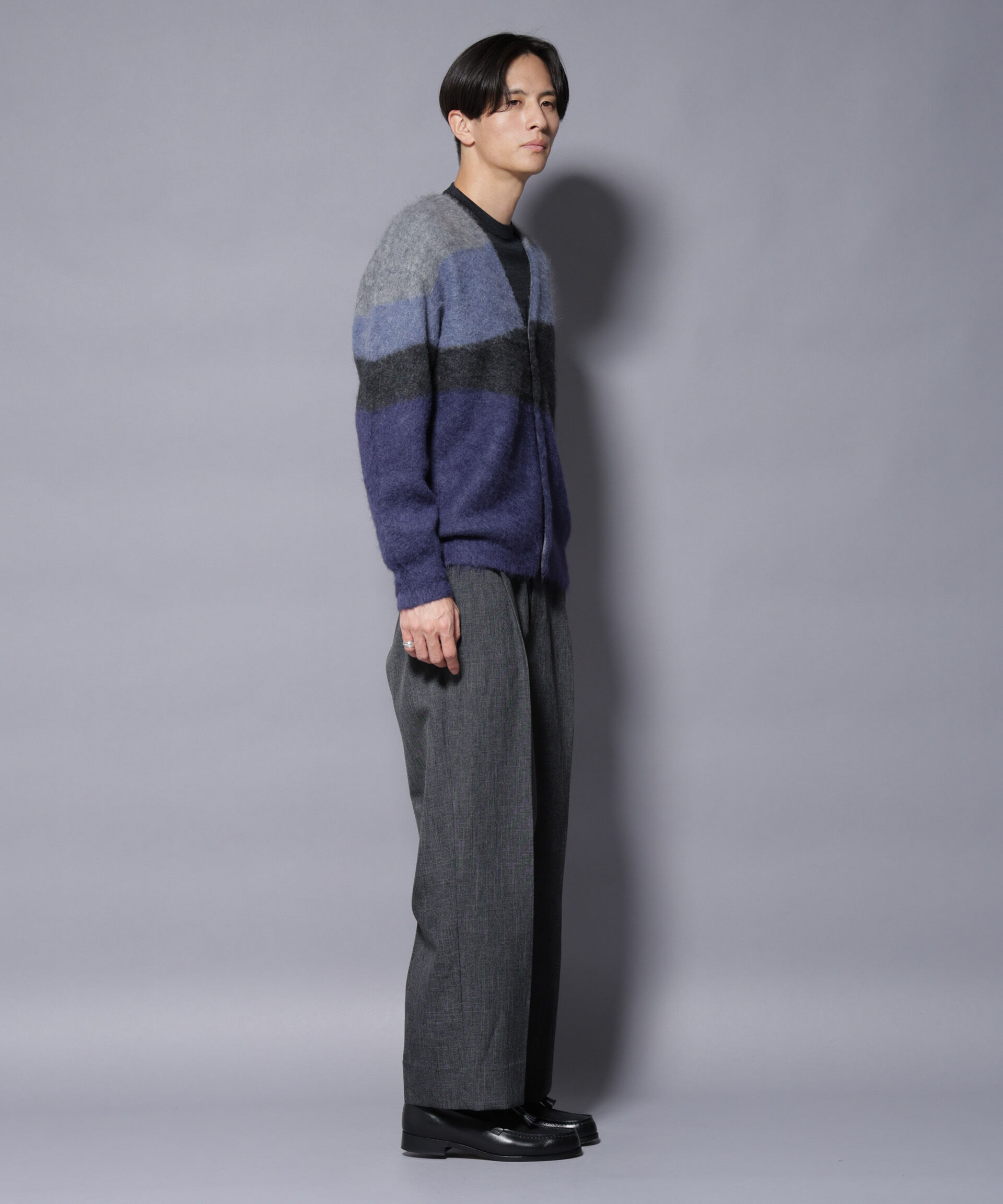 nano･universe「｢COFIL｣ SCIARADA モヘヤ混 ランドスケープニットカーディガン」|ニット・セーター|