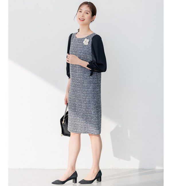 組曲「【セットアップ対応】ラメループモールツイード ワンピース」|ワンピース|
