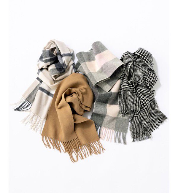 23区「シルケットウール チェック ストール」|ストール|
