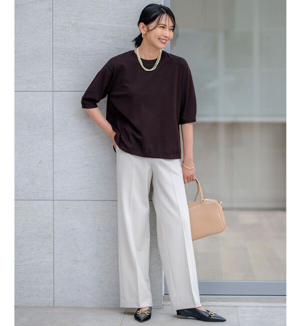 23区「【CLASSY.2月号掲載/洗える】TRストレッチギャバ ワイドパンツ」|その他|