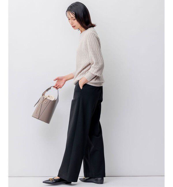 23区「【CLASSY.2月号掲載/洗える】TRストレッチギャバ ワイドパンツ」|その他|