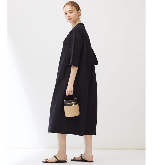 23区「【Indian Factory】コットンポプリン タックディテール シャツワンピース」|ワンピース|