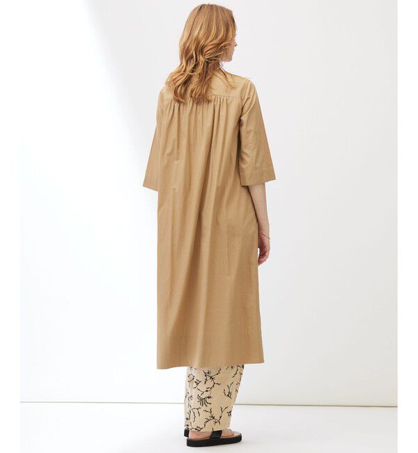23区「【Indian Factory】コットンポプリン タックディテール シャツワンピース」|ワンピース|