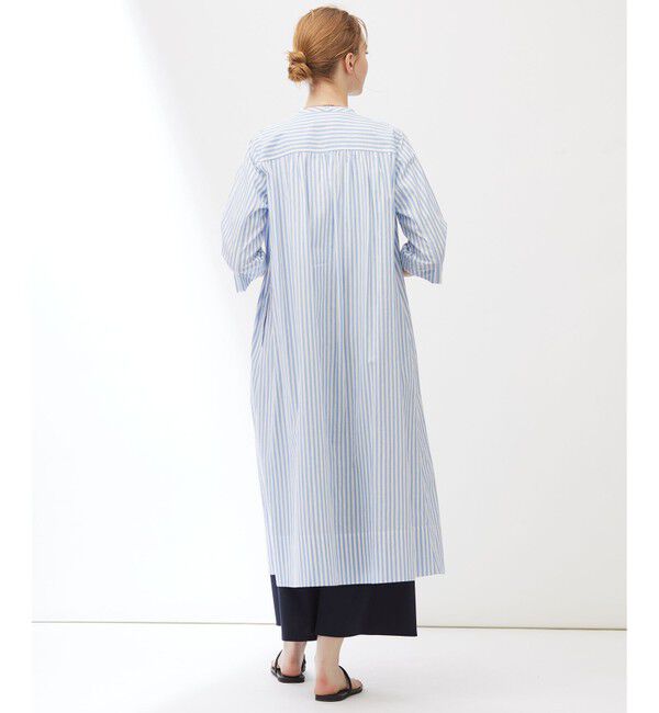 23区「【Indian Factory】コットンポプリン タックディテール シャツワンピース」|ワンピース|