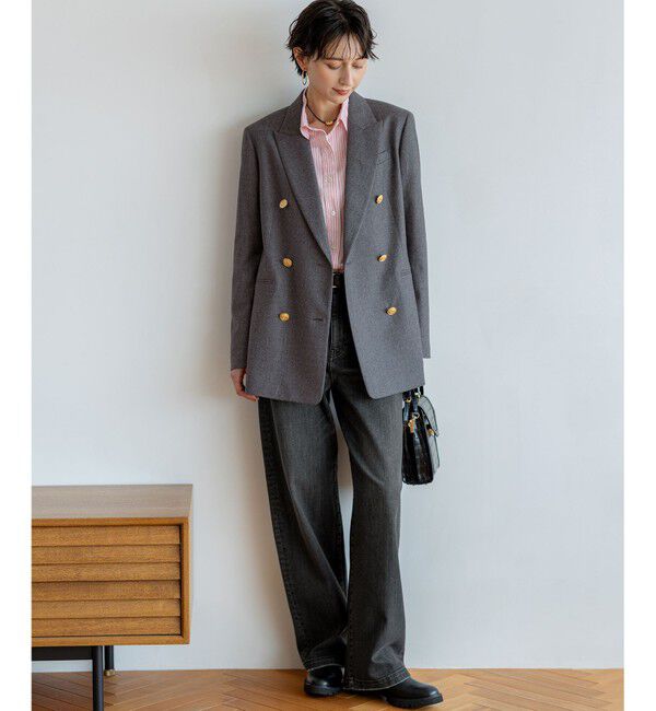 23区「【滝沢眞規子さん着用/VERY掲載/洗える】23区DENIM ストレッチ ワイドパンツ」|デニム|