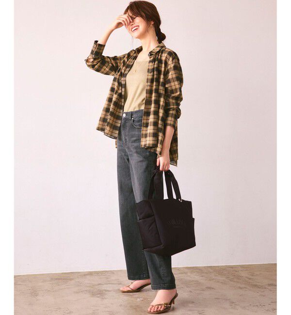 23区「【滝沢眞規子さん着用/VERY掲載/洗える】23区DENIM ストレッチ ワイドパンツ」|デニム|