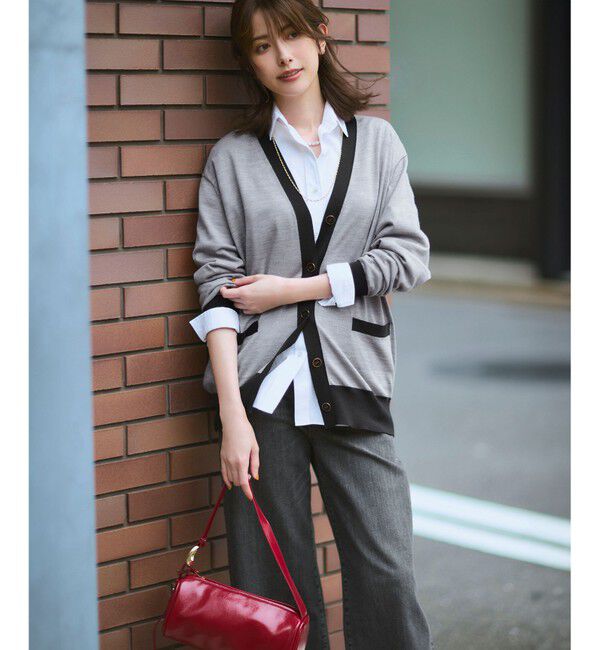 23区「【滝沢眞規子さん着用/VERY掲載/洗える】23区DENIM ストレッチ ワイドパンツ」|デニム|