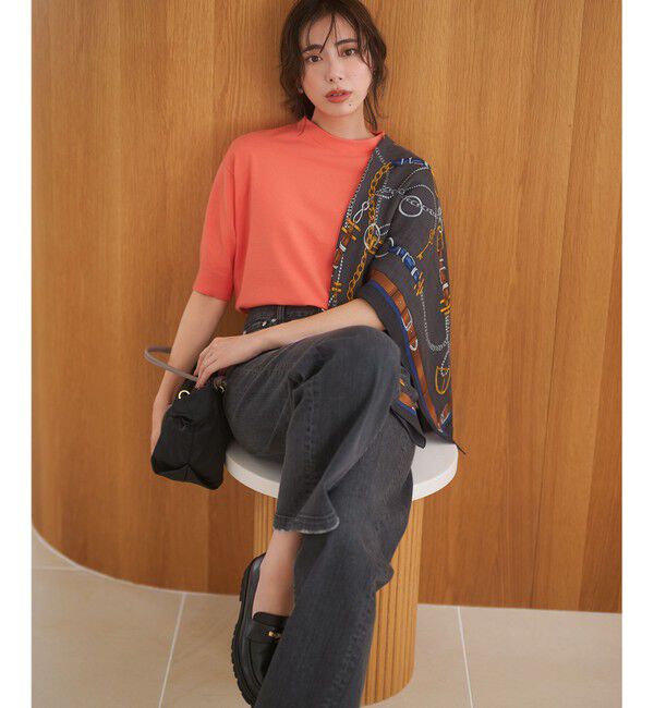 23区「【滝沢眞規子さん着用/VERY掲載/洗える】23区DENIM ストレッチ ワイドパンツ」|デニム|