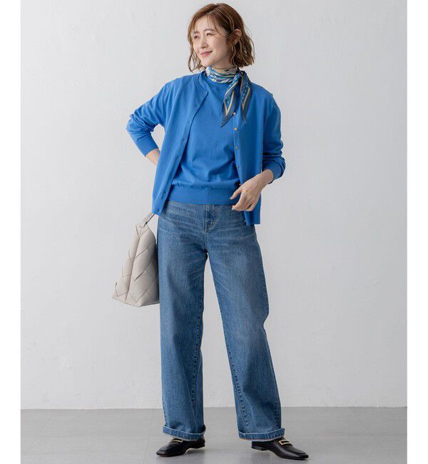 23区「【滝沢眞規子さん着用/VERY掲載/洗える】23区DENIM ストレッチ ワイドパンツ」|デニム|