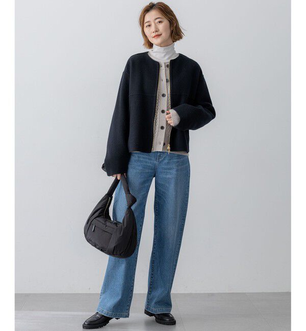 23区「【滝沢眞規子さん着用/VERY掲載/洗える】23区DENIM ストレッチ ワイドパンツ」|デニム|