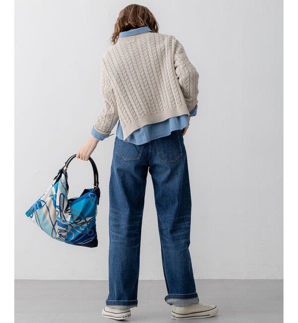 23区「【滝沢眞規子さん着用/VERY掲載/洗える】23区DENIM ストレッチ ワイドパンツ」|デニム|