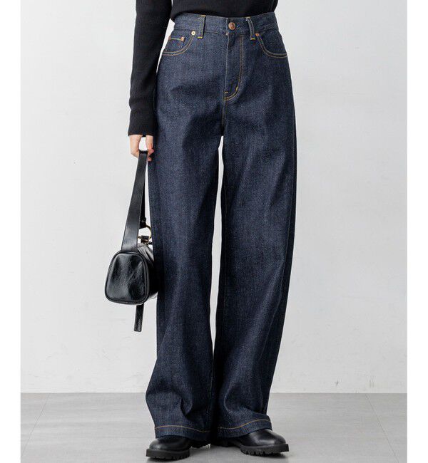 23区「【滝沢眞規子さん着用/VERY掲載/洗える】23区DENIM ストレッチ ワイドパンツ」|デニム|