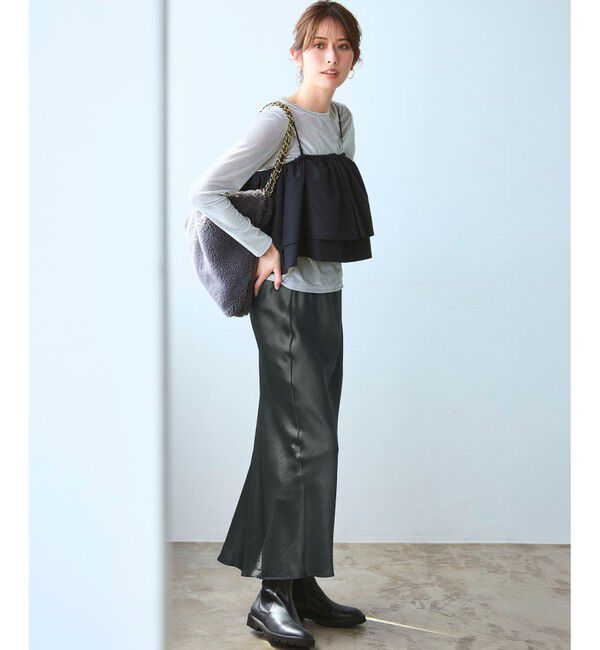 23区「【洗える】マルチタフタ ビスチェ」|Tシャツ・カットソー|