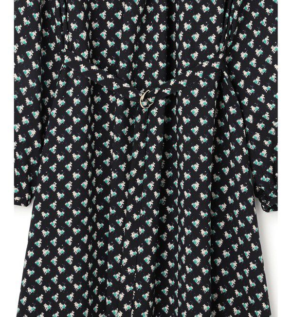 23区「モダンアートプリント ワンピース」|ドレス|