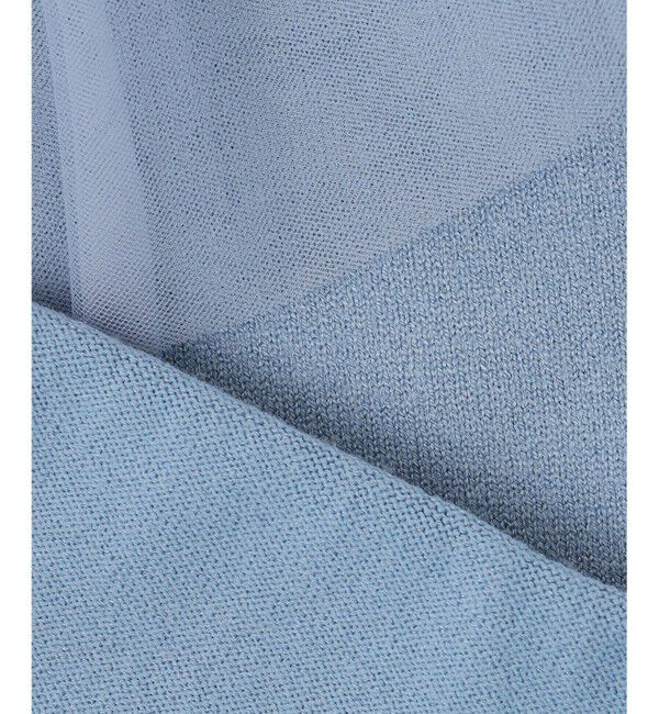 ANY SIS「【洗える】フリルチュールコンビ ニット」|ニット・セーター|