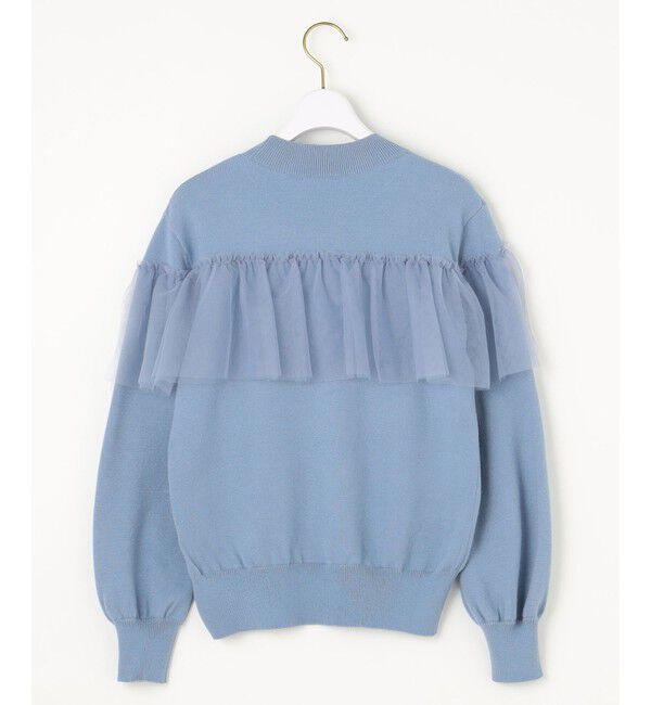 ANY SIS「【洗える】フリルチュールコンビ ニット」|ニット・セーター|